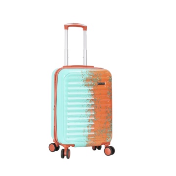 Troler Cabină Extensibil 55x36x22 cm Madisson, Fermoar Antifurt, Policarbonat, SW65203, Portocaliu/Turcoaz - Img 9