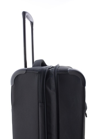 Troler Cabină Extensibil 55x38x20 cm Gladiator Helios, Poliester, Cifru TSA, 4 Roți Duble, Negru - Img 4