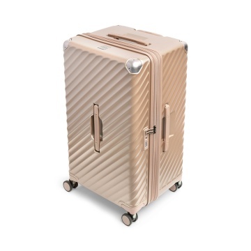 Troler cabina extensibil Carryon Trunk, policarbonat, 56x26x33 cm, bagaj de mana, cifru TSA, 4 roti cu suspensii, auriu - Img 4