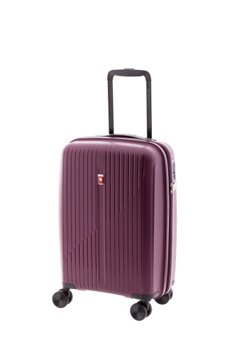 Troler cabina extensibil Gladiator Calypso, polipropilena, cifru TSA, 55 cm, grena