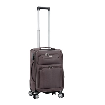 Troler cabină extensibil Madisson, 55x35x20/25 cm, poliester, 4 roți duble, cifru, SW55104, maro - Img 23