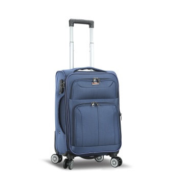Troler cabină extensibil Madisson, 55x35x20/25 cm, poliester, 4 roți duble, cifru, SW55104, bleumarin - Img 19
