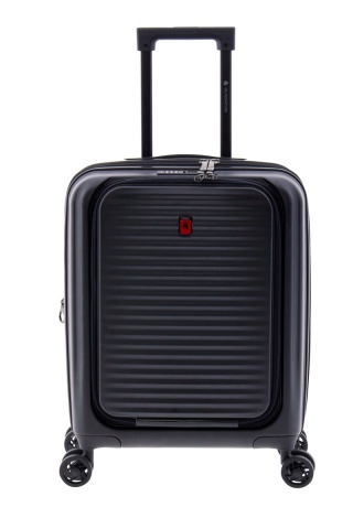 Troler Cabina Extensibil, Policarbonat, Comp. Laptop 15", Cifru TSA, Gladiator, Nomadtec, MG 3210 - 55 cm, Negru - Img 11