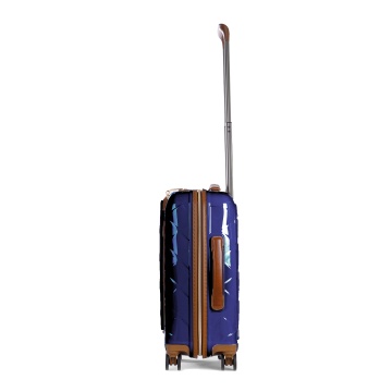 Troler Cabina Policarbonat/Piele Naturala Stratic Leather and More S - 55 cm Albastru - Img 6