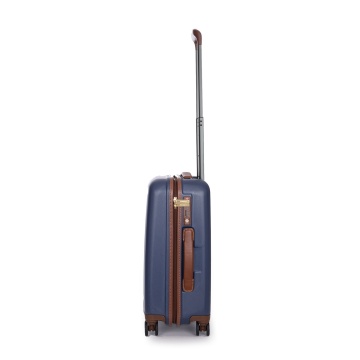 Troler Cabina Policarbonat/Piele Naturala Stratic Merian S - 55 cm Bleumarin - Img 8