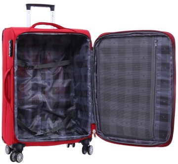 Troler Cabina Snowball SW87303, Fermoar Antifurt, 4 Roti Duble, Nylon, Cifru TSA, 55 cm, Rosu - Img 2