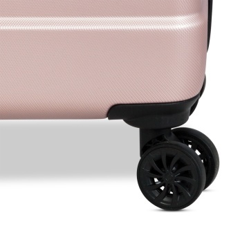 Troler Cabina, Worldpack, Phoenix, ABS, 4 Roti Duble, F10439 - 56 cm, Rose - Img 4