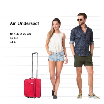 Troler cabina XS CarryOn Air, 40×30×20 cm, bagaj de mana Wizz Air, poliester, 23 L, rosu - Img 6