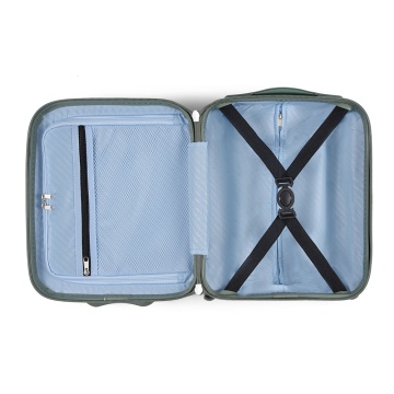 Troler cabina XS CarryOn Skyhopper Underseat, 40×30×20 cm, bagaj de mana Wizz Air, policarbonat, 19 L, cifru TSA, verde - Img 2
