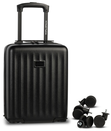 Troler Cabină XS Worldpack Underseat, 40×30×20 cm, Roți detașabile, ABS, 24 L, Negru - Img 4