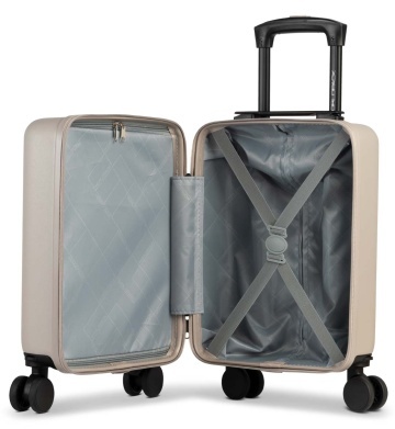 Troler Cabină XS Worldpack Underseat, 40×30×20 cm, Roți detașabile, ABS, 24 L, Bej - Img 5