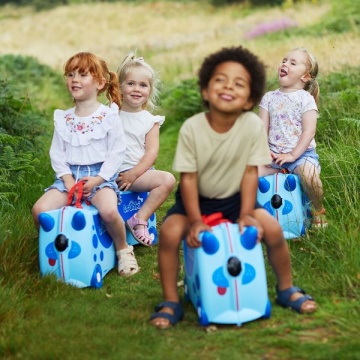 Troler copii Trunki Dougie Catelul - 46 cm Albastru deschis - Img 5