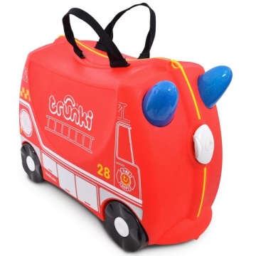 Troler copii Trunki Frank Masina de pompieri - 46 cm