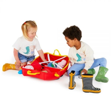 Troler copii Trunki Pepa Pig - 46 cm Rosu - Img 17
