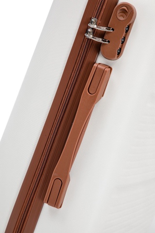 Troler de Cabină Aventor, 55x35x20 cm, ABS, Cifru, 4 roți duble 360°, 32 L, AV107, Alb - Img 20