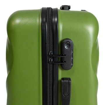 Troler de cabina Aventor AV104, 55x36x22 cm, bagaj de mana, 100%ABS, cifru, 4 roti duble 360°, verde - Img 14