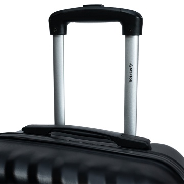 Troler de cabina Aventor AV104, 55x36x22 cm, bagaj de mana, 100%ABS, cifru, 4 roti duble 360°, negru - Img 9
