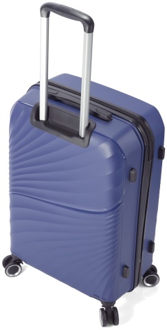 Troler de cabina Benzi BZ 5755, polipropilena, cifru TSA, 4 roti duble, 55 cm, turcoaz - Img 6