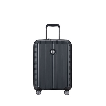 Troler de cabina extensibil Verage Rome, bagaj de mana, 55x38x20 cm, +20% capacitate, fermoar antifurt, polipropilena, cifru TSA, 4 roti 360°, negru - Img 9