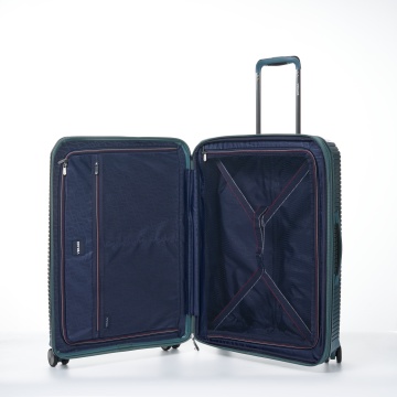 Troler de cabina extensibil Verage Rome, bagaj de mana, 55x38x20 cm, +20% capacitate, fermoar antifurt, polipropilena, cifru TSA, 4 roti 360°, verde - Img 2