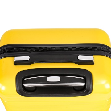 Troler de cabina Lee Cooper LC32203, policarbonat, 4 roti duble, cifru, 55 cm, galben - Img 11