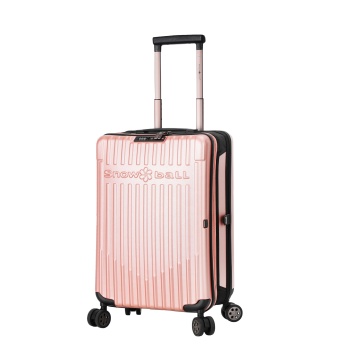 Troler de Cabină Pliabil Snowball , 55x35x20 cm, Policarbonat, Cifru TSA, SW61101, Rose - Img 17