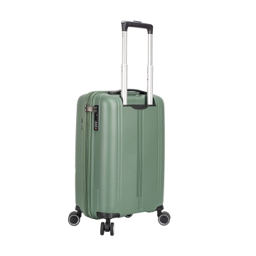 Troler de cabina Snowball SW47203, polipropilena, fermoar antifurt, cifru TSA, 4 roti duble, 55 cm, verde inchis - Img 5