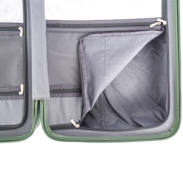 Troler de cabina Snowball SW47203, polipropilena, fermoar antifurt, cifru TSA, 4 roti duble, 55 cm, verde inchis - Img 15