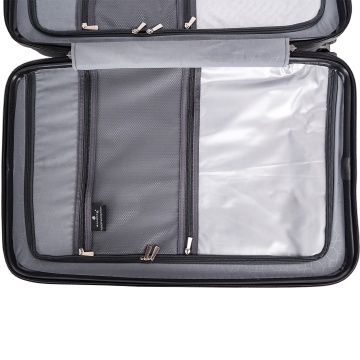 Troler de cabina Snowball SW47203, polipropilena, fermoar antifurt, cifru TSA, 4 roti duble, 55 cm, negru - Img 14