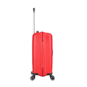 Troler de cabina Snowball SW47203, polipropilena, fermoar antifurt, cifru TSA, 4 roti duble, 55 cm, rosu - Img 5