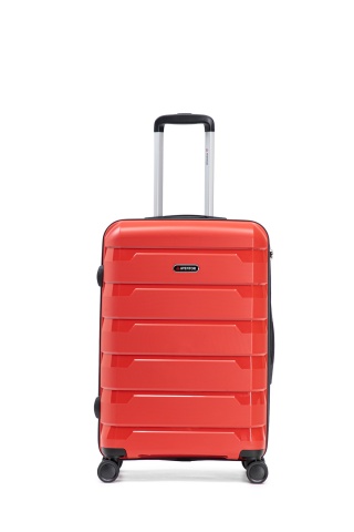 Troler Mare Aventor, 76.5x51.5x29.5 cm, Polipropilenă, Cifru TSA, 4 Roți Duble 360°, AV109, Roșu - Img 10