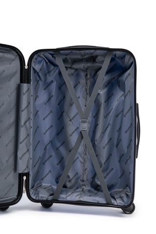Troler Mare Aventor, 76.5x51.5x29.5 cm, Polipropilenă, Cifru TSA, 4 Roți Duble 360°, AV109, Albastru - Img 3