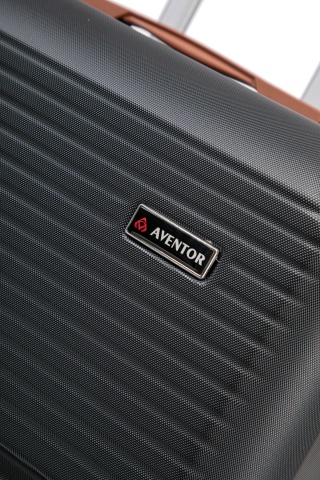 Troler Mare Aventor, 77x47x28 cm, ABS, Cifru, 4 Roți Duble 360°, 91 L, AV107, Negru - Img 18