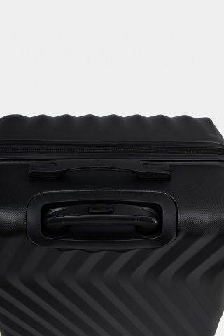 Troler mare Aventor AV104, 76x49x29 cm, bagaj de cala, 100%ABS, cifru, 4 roti duble 360°, negru - Img 14