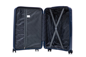 Troler mare Aventor AV106, 75x50x29.5 cm, polipropilena, bagaj de cala, cifru TSA, bleumarin, RESIGILAT - Img 3