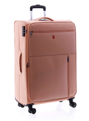 Troler Mare, Extensibil, 4 Roti Duble, Nylon, Gladiator, Arctic, MG 3712 - 78 cm, Rose