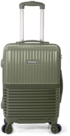 Troler Mare Extensibil Benzi 77x46x33 cm, Policarbonat, Cifru, BZ 5914, Verde