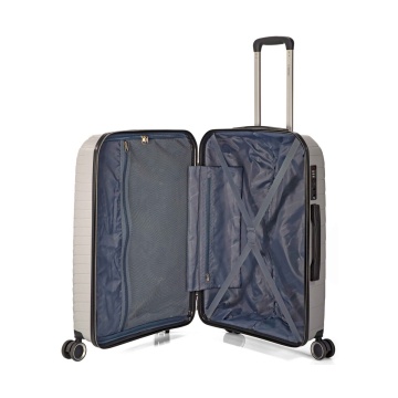 Troler mare extensibil Benzi BZ 5808, 76x49x30 cm, bagaj de cala, polipropilena, cifru, 4 roti 360°, verde - Img 2