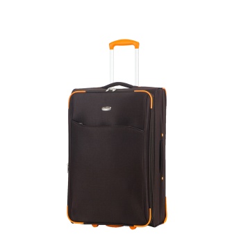 Troler mare extensibil Madisson SW233, 72x44.5x25 cm, +30% capacitate, bagaj de cala, poliester, 2 roti, maro