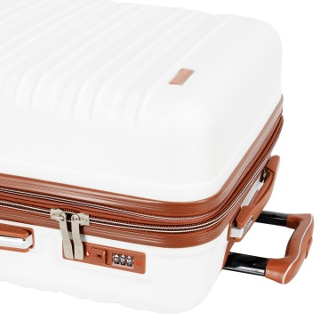 Troler mare extensibil Madisson SW33803, ABS, cifru, 4 roti duble, 77 cm, alb/milky - Img 9