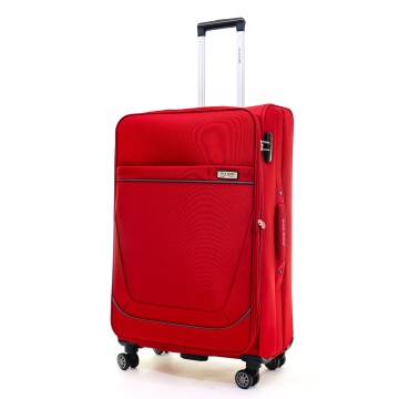 Troler Mare Extensibil Poliester 4 Roti Duble Ella Icon Petra Textil 2606 - 79 cm Rosu