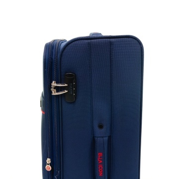 Troler Mare Extensibil Poliester 4 Roti Duble Ella Icon Petra Textil 2602 - 79 cm Bleumarin - Img 5