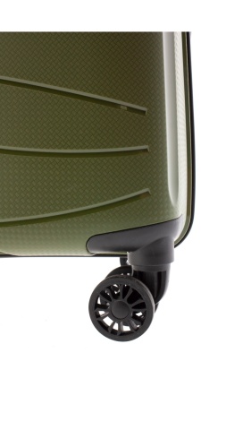 Troler Mare Extensibil, Polipropilena, Cifru, Roti cu Suspensie, Gladiator Flow, MG 1712 - 74 cm, Verde inchis - Img 6