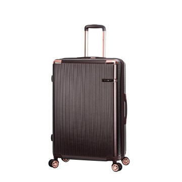 Troler mare extensibil Snowball SW44303, fermoar antifurt, 77 cm, policarbonat rezistent, cifru TSA, maro