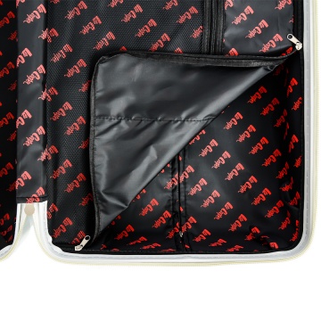 Troler Mare Lee Cooper London, ABS, 4 Roti Duble, Cifru, 76 cm, Alb/Milky - Img 4