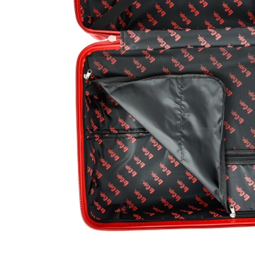 Troler Mare Lee Cooper London, ABS, 4 Roti Duble, Cifru, 76 cm, Argintiu - Img 4