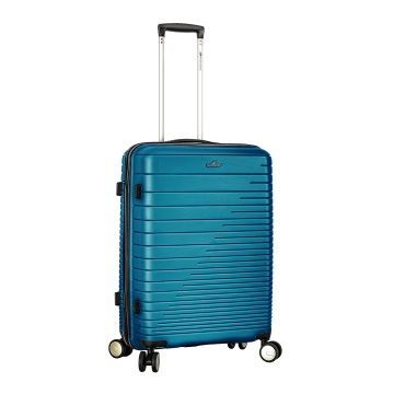 Troler Mare Madisson SW33703, Polipropilena, 4 Roti Duble, Cifru, 75 cm, Turcoaz