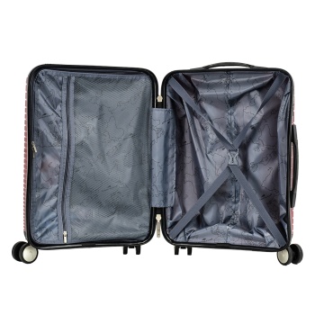 Troler Mare Madisson SW33703, Polipropilena, 4 Roti Duble, Cifru, 75 cm, Grena - Img 2