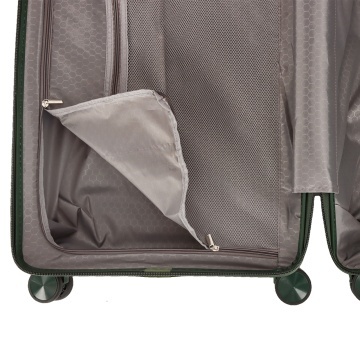 Troler mare Madisson SW42103, polipropilena, cifru, 4 roti duble, 77 cm, verde inchis - Img 4