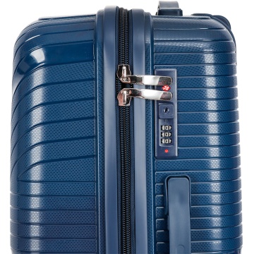 Troler mare Madisson SW42103, polipropilena, cifru, 4 roti duble, 77 cm, bleumarin - Img 8